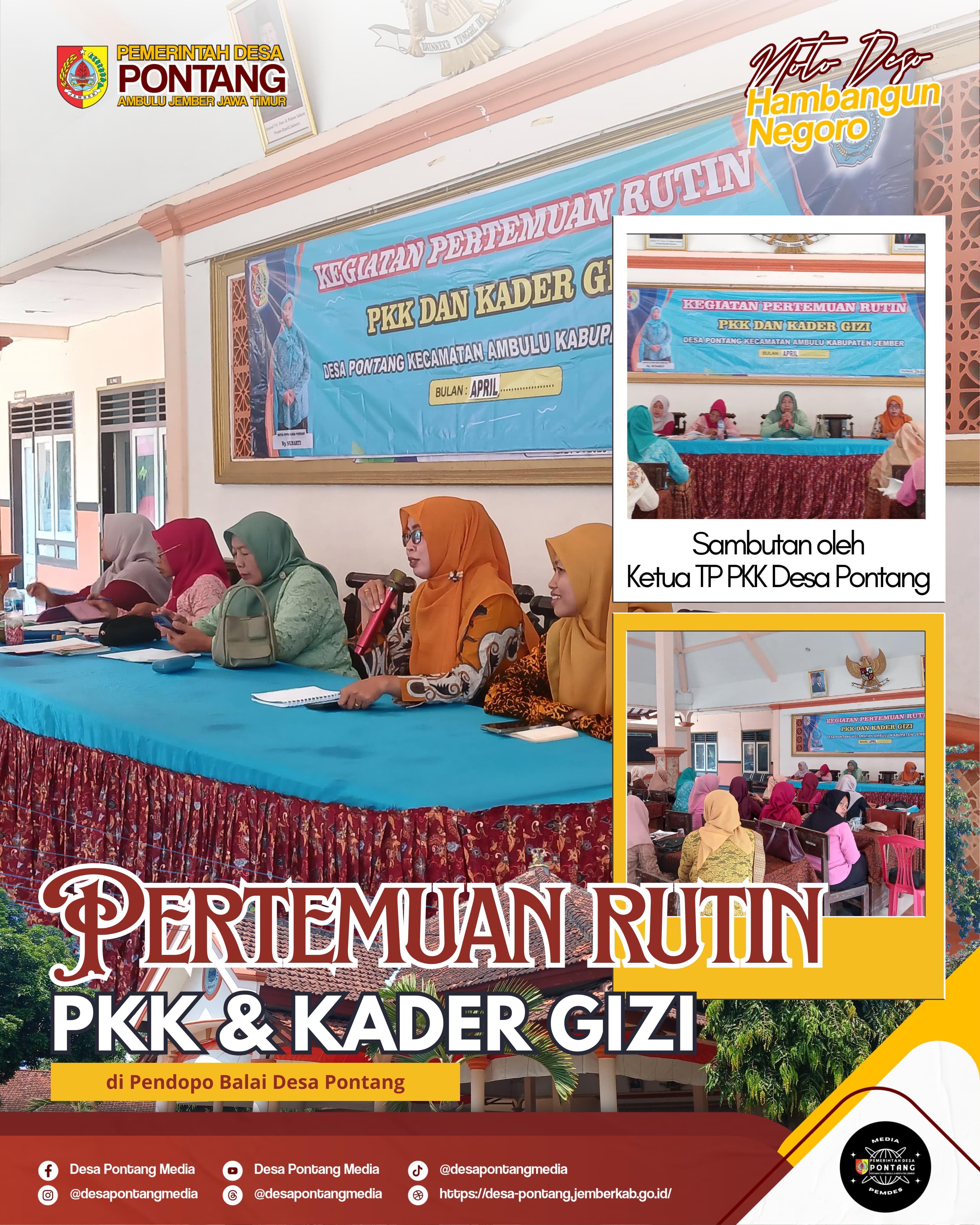 Gambar Berita Pertemuan PKK & Kader Gizi Desa Pontang
