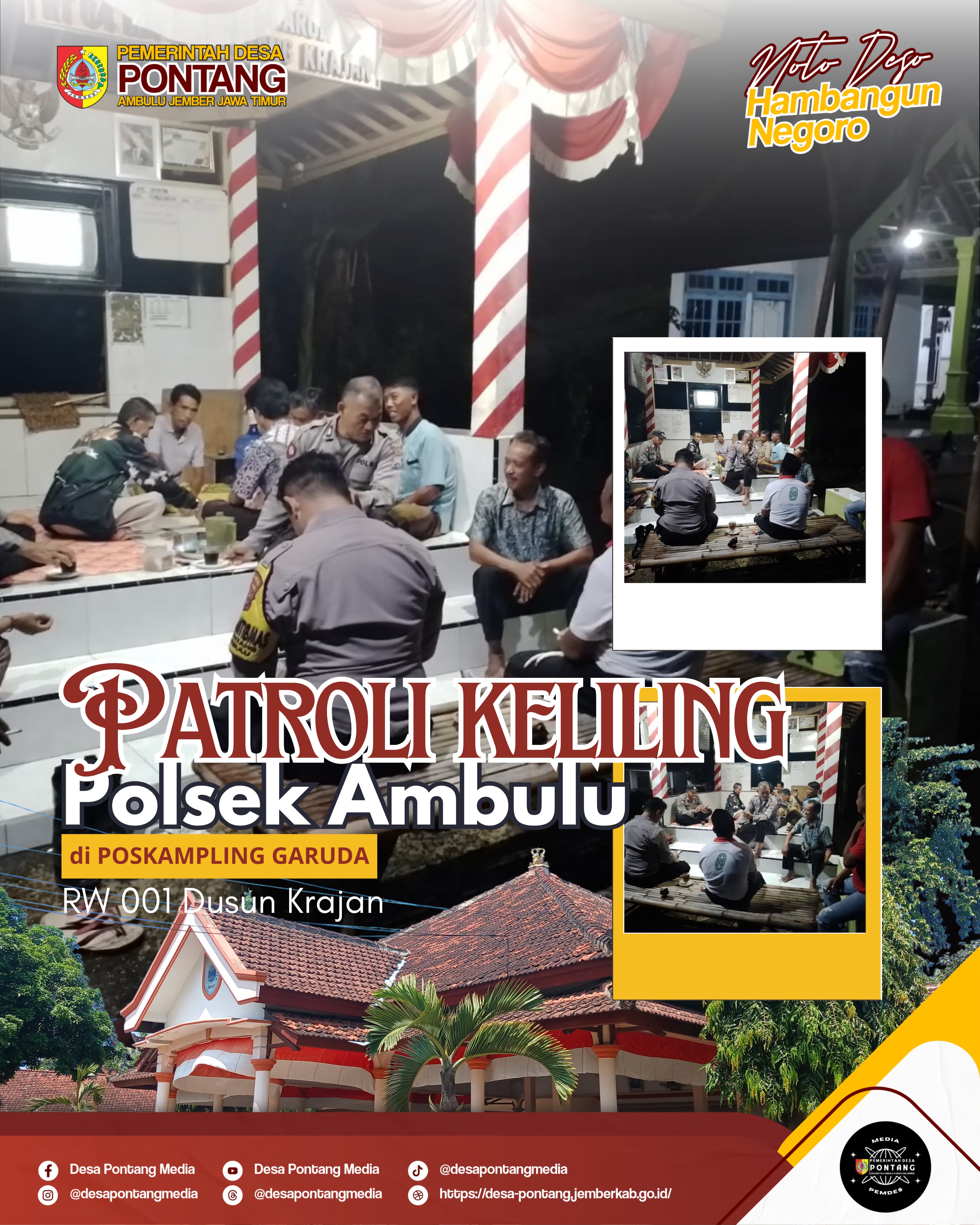 Gambar Berita Jaga Keamanan Di Bulan Ramadhan, Polsek Ambulu Giatkan Patroli Keliling.