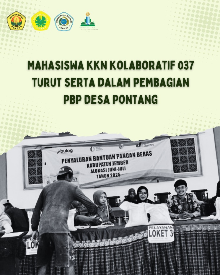 Gambar Berita Penyaluran Bantuan Pangan (PBP) Desa Pontang Bersma dengan Mahasiswa KKN Kolaboratif 037
