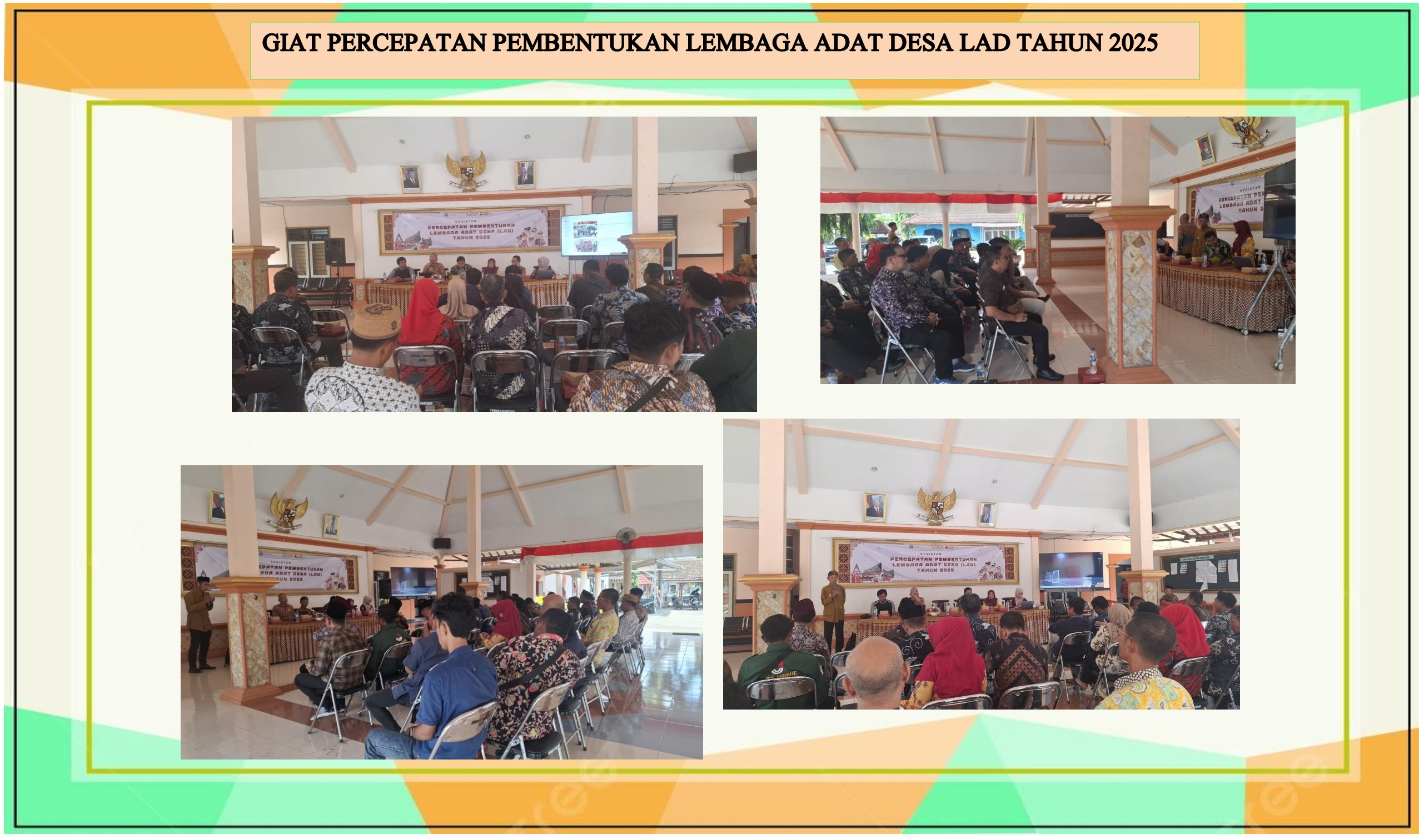 Gambar Berita Giat Percepatan Pembentukan Lembaga Adat Desa ( LAD ) Tahun 2025