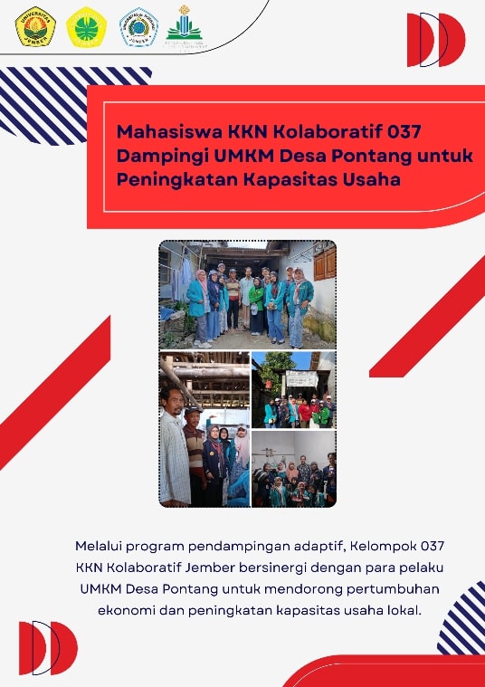 Gambar Berita Mahasiswa KKN Kolaboratif 037 Dampingi UMKM Desa Pontang