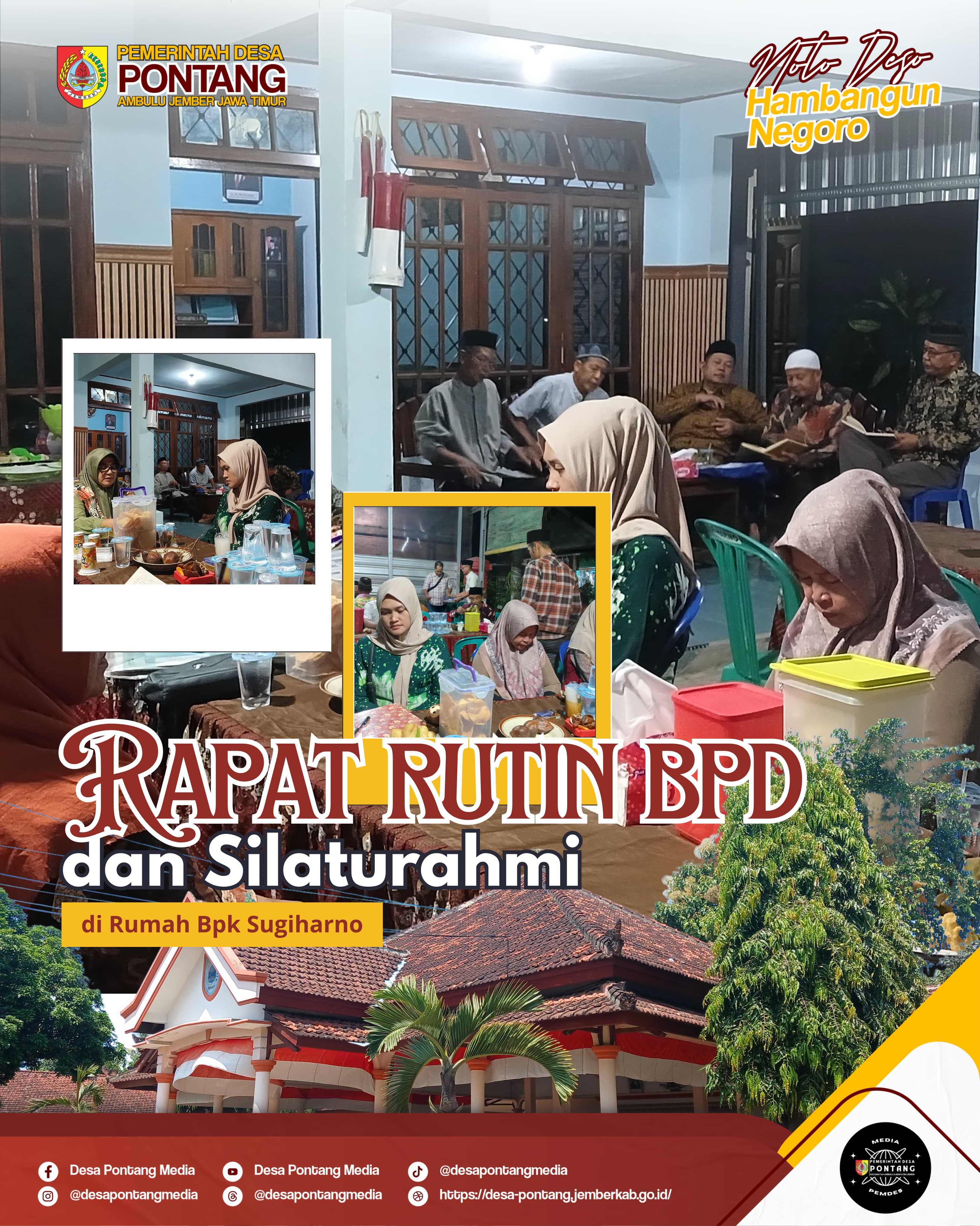 Gambar Berita Giat Rapat Rutinan BPD beserta Perangkat Desa Pontang