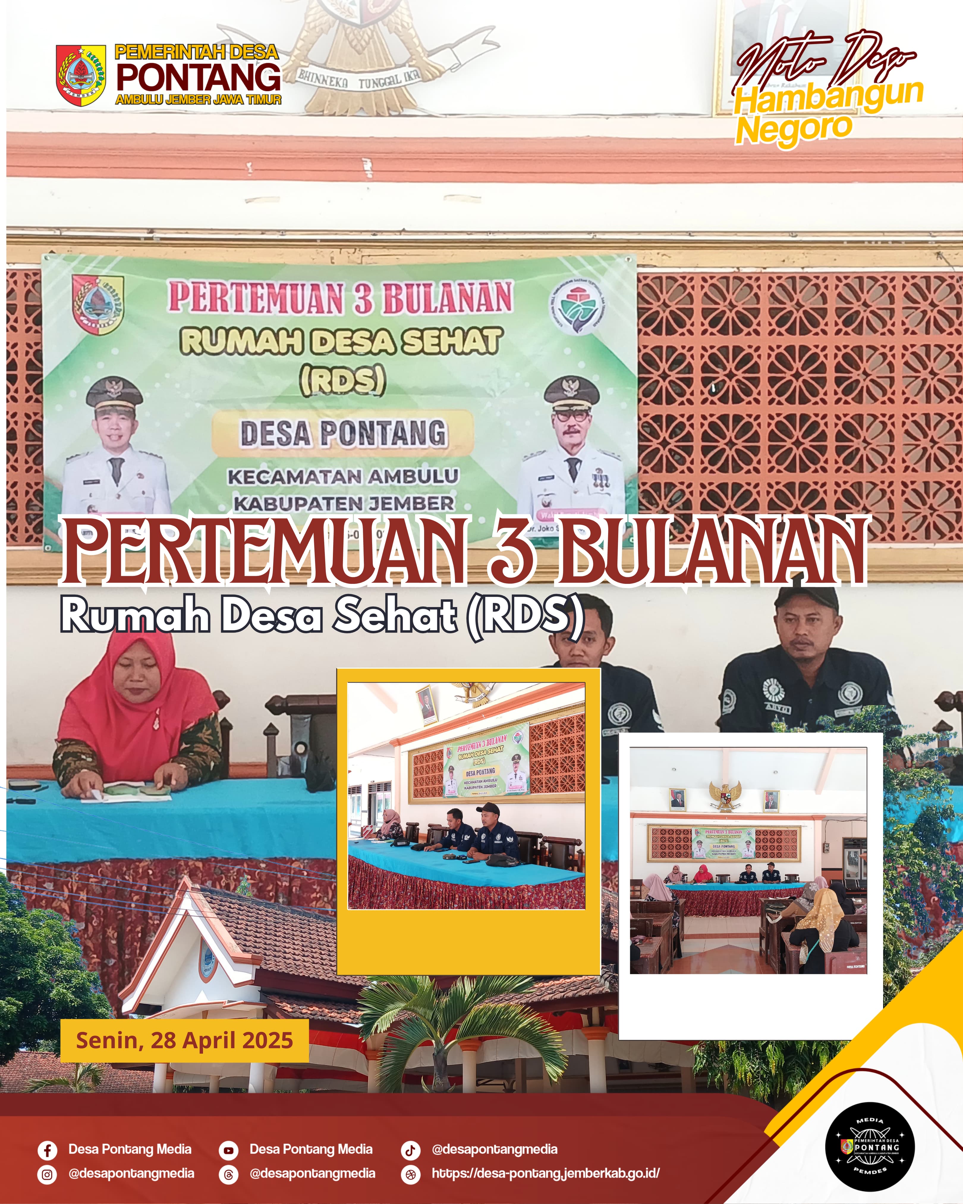 Gambar Berita Kegiatan Pertemuan Triwulan (Tiga Bulanan) RDS Desa Pontang
